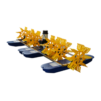 Waterproof Paddle Wheel Aerator 4 Impellers 2HP 1,5 Kw Aquaculture Machine Aerators SEAFULL Stainless Steel 4