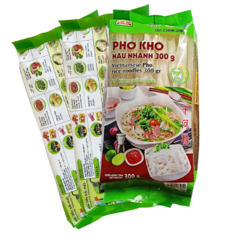 Vietnamese Instant Pho Rice Noodles Quality Boiled Water Brewing Convenient Hot and Rice Noodles Single Package Packaging PA/PE 2