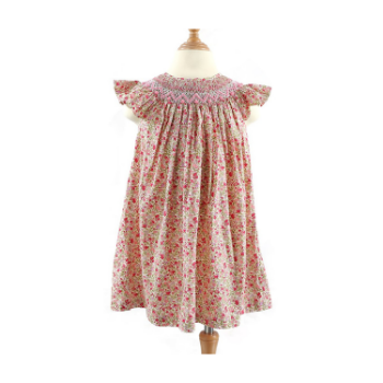 Fast Delivery High Quality Girls Smocked Dresses ODM And OEM For Baby Girl Short Sleeve ODM From Vietnam Manufacturer 2