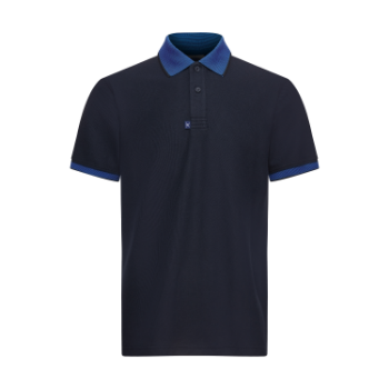 Cotton Spandex Regular-Fit Polo Shirt with Contrast Collar & The Cuff Men Polo Shirts New Arrival Shirts For Men 3