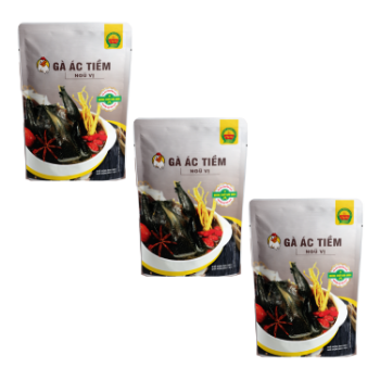 Slow-cooked Black Chicken with Five Spices nutritious soup Top sale natural color ready to eat packing in bag made in Vietnam 4