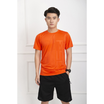 Custom Wholesale Designer Plain Men's Cotton Branded Sports T-shirts Gym Fitness short sleeve tee shirts from Vietnam 7