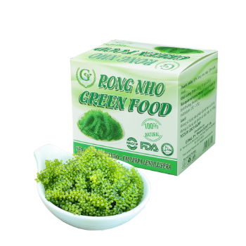 Hot selling GCAP Brand Green Food Dried Seasoned Organic Salted Sea Grapes Seaweed 200 Grams From Viet Nam 5