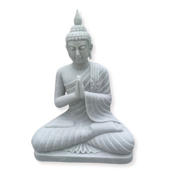 High Quality Stone Gautama Buddha Statue Natural Stone Garden Statues OEM ODM Packed In Wooden Case Vietnam Manufacturer 1