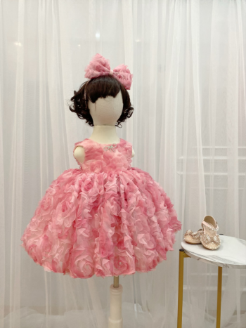 Hot Selling Daily Girls Dresses Daily Dress For Girl Wholesale New Design Using For Baby Girl Pack In Plastic Bag Vietnam Manufacturer 1