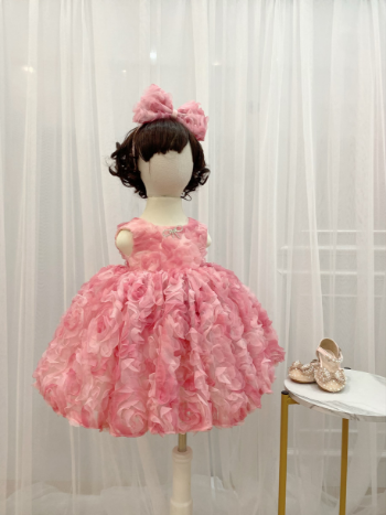Hot Selling Daily Girls Dresses Daily Dress For Girl Wholesale New Design Using For Baby Girl Pack In Plastic Bag Vietnam Manufacturer