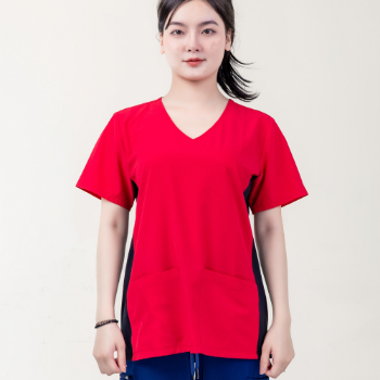 Scrubs Uniforms Medical Scrubs Good Quality Shirt Fashionable WRAP Stored in Carton Box from Vietnam Manufacturer 2