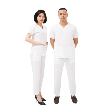 OEM/ODM Accepted - Hospital Uniform Scrub Shirt Color White - MOQ 1000 pcs - From Vietnam Factory 3