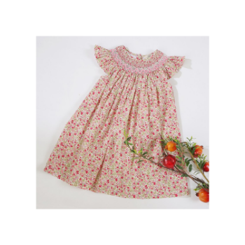 Fast Delivery High Quality Girls Smocked Dresses ODM And OEM For Baby Girl Short Sleeve ODM From Vietnam Manufacturer 3