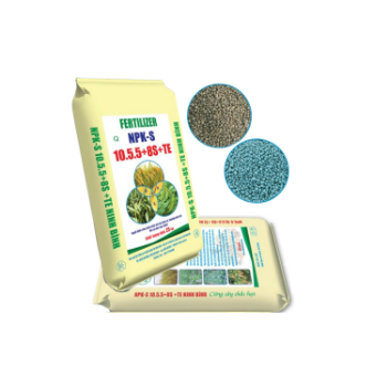 NPKS 10.5.5+8S+TE Compound Fertilizer Wholesale  Fertility Supplements Products Custom Packing  From Vietnam Manufacturer 14