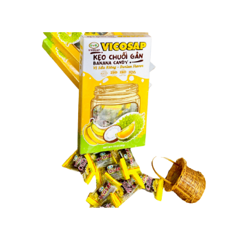 Coconut Strings Candy Banana Candy Box 100g Sweet Good Quality Less Sweet Banana Candy Manufacturer Made In Vietnam Manufacturer 3