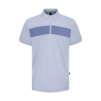 Polyester Spandex Regular-Fit Polo Shirt with Contrast Fabric at Across Men Polo Shirts New Arrival Shirts For Men 4