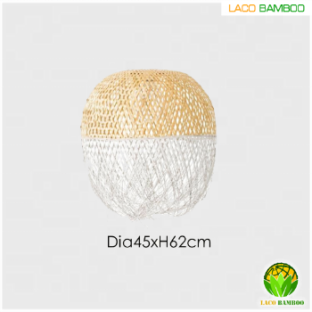 Rattan Chandelier Hot Sale Rattan Lampshade For Home Decor And Restaurant Custom Packing Vietnam Market Manufacturer 5