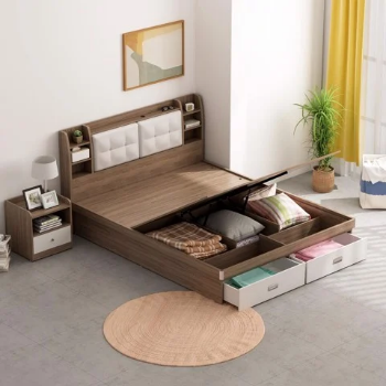 Modern Bed - GP235 / GP235A Comes with Bedside Shelf 3