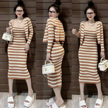 Ladies Dresses Casual Sexy Easy To Wear Natural Fashion Washable Each One In Poly Bag Made In Vietnam Manufacturer 8