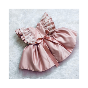 Elegant Newborn Dress Good Choice New Design Using For Baby Girl Pack In Plastic Bag Made In Vietnam Manufacturer 1