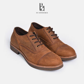 Recent Trend Oxford Dress Shoes High Quality Fashion Italian Office Shoes Men Custom Lace Up Brogue From Vietnam Manufacturer 1