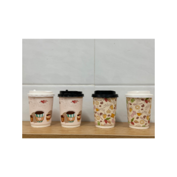 Paper Cups Double Wall 8oz/ 270ml Disposable Paper Cup Hot Selling Recyclable Customized Packing Size & Logo Carton Box 1