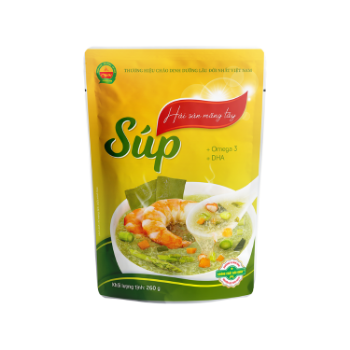 Seafood soup with asparagus instant soup Hot selling No preservatives ready to eat ISO VIETGAP HACCP packing in bag Vietnam  4