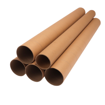 Customized Brown Kraft Mailing Postal Packaging Textile Roll Core Cardboard Paper Tube From Vietnam Manufacturer 4