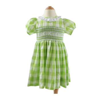 High Quality Product Girls Kids Clothing Hand Smocked For Baby Girl Short Sleeve ODM Made In Vietnam Manufacturer 3