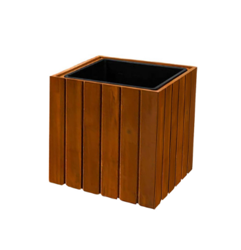 Square Hardwood Planter For Wholesale Reasonable Price High Quality Hard Wood Outdoor Packed In Carton Box Made In Vietnam Manufacturer 5