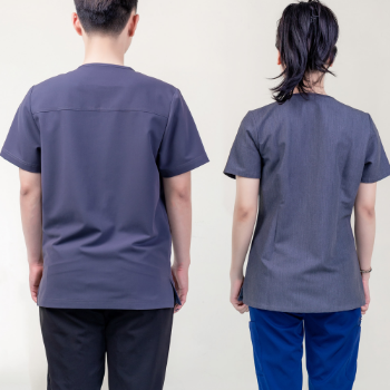 Scrubs Medical Scrubs Uniform Nurse Good Quality Shirt Well-priced WRAP Polybag Made in Vietnam Manufacturer 4