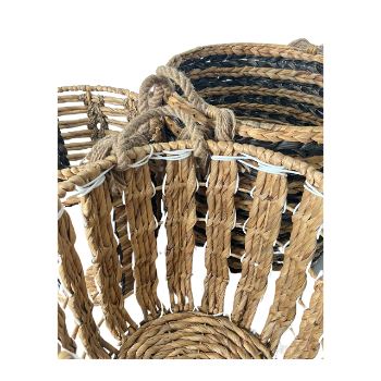 Household Items Round Set Of 3 With Straps Storage Baskets Binh An Thinh Handicraft OEM ODM Service Made In Vietnam 2