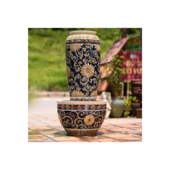 Best Price Pottery Asian Zen Decoration Floor Vase Packed In Box From Vietnam Manufacturer 2023 Hot item in year 7