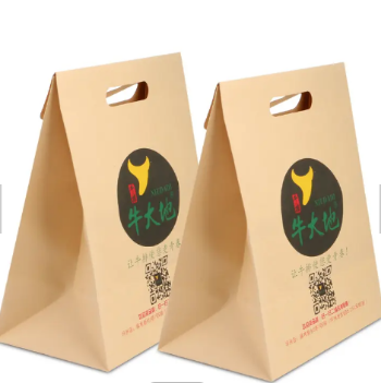 On sale customized Kraft paper custom logo Paper Bag Wholesale Vietnam brand Printing Cheap reusable for daily user promotions 3