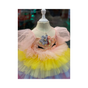 9 - Layer Luxury Princess Dresses High Quality Variety Beautiful Color using for Baby Girl Pack In Plastic Bag Made in Vietnam Manufacturer  8
