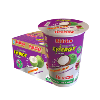 The Hot Seller Food Supplement Energy Drink  Coconut Jelly Grape Flavour Restore Iso Halal Haccp Taurine Packed In Cup 3