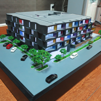 Architectural Scale Model High Quality High Precision Using For Real Estate Display Packed In Strong Wooden Cases