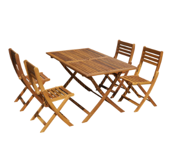 Best Seller Garden Outdoor Furniture Modern Wood Dining Table Set Factory Price Patio Furniture Vietnam Manufacturer 7