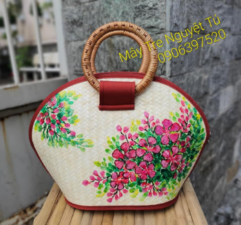 Best Item in Vietnam Travel Beach Woven Handbag Woven Shoulder Bag Beach Bag Crochet Knit Purse for Women Girl  From Manufacturer Vietnam 6