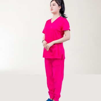 Scrubs Medical Scrubs Uniform Nurse Fast Delivery Set Stylish WRAP Polybag Made in Vietnam Manufacturer 2