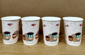 Paper Cups Double Wall 8oz/ 270ml Disposable Paper Cup Hot Selling Recyclable Customized Packing Size & Logo Carton Box Bulk 5