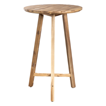 Factory Price Wood Outdoor Furniture Round Bar Table 70cm 3 Legs Acacia Exterior Outdoor Furniture Modern Style Made In Vietnam 2