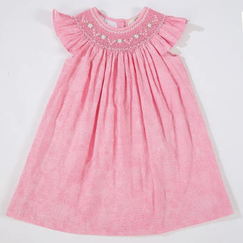 Good Quality Baby Smocked Dress Short Sleeve ODM Made In Vietnam Manufacturer ODM And OEM For Baby Girl 8