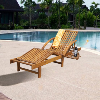 Outdoor Furniture Swimming Pool Chair Sun Lounger Wooden Sun Loungers Modern Style Factory Price Vietnam Manufacturer 5