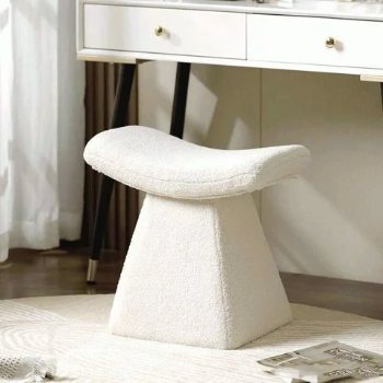 Fluffy Burlap Dressing Table Chair - GC31 1