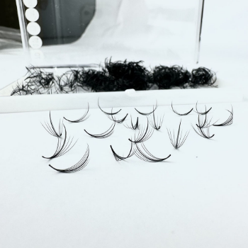 Wispy 7D Eyelash 7-15Mm Length Long Stem High Quality Handmade Silk Make Up Customized Packaging From Vietnam Manufacturer 7