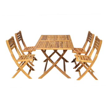 Best Seller Garden Outdoor Furniture Modern Wood Dining Table Set Factory Price Patio Furniture Vietnam Manufacturer 2