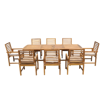 High Quality Garden Dining Table Sets Outdoor Furniture Modern Style Factory Price Patio Furniture Vietnam Manufacturer 1