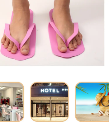 Wholesale Disposable Pedicure Slippers EVA Slippers For Nail Salon Low MOQ From Vietnam 1