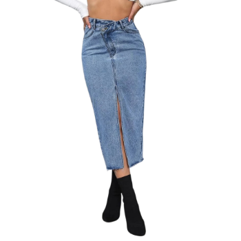 Top Seller long denim skirt ukay bales Color Fade Proof 91% Cotton Jean DressVietnamese Manufacturer 3