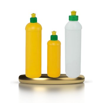 Good Choice Empty Dish Wash Liquid Soap Bottles Packaging Cleaner Plastic Squeeze Bottle With Flip Top Cap