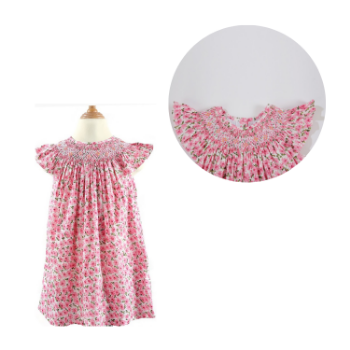 Good Price Girls Smocked Dresses ODM And OEM For Baby Girl Short Sleeve Made In Vietnam Manufacturer Top Selling Product 5