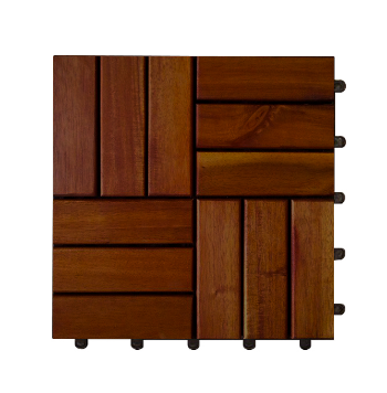 Reasonable Price Hardwood Deck Tiles 12 Slats For Wholesale OEM ODM Solid Wood Decking And Flooring Packed Vietnam Manufacturer 1