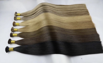 Raw I Tip Keratin Bonded Human Hair Extensions OEM Service 100% Human Hair Virgin Remy Hair Machine Double Weft 8